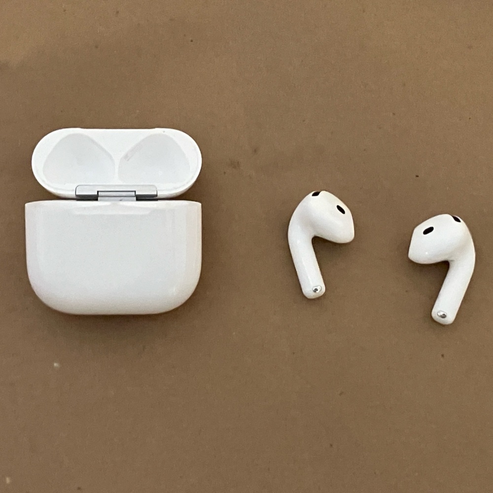 Wireless White Earbuds with Charging Case